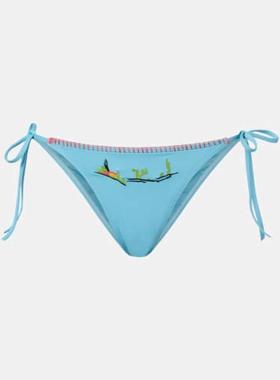 Staud 女士 比基尼 Sisley 刺绣比基尼下装