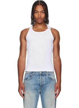 Jean Paul Gaultier 女士 秋冬新品 背心 白色 The Piercing 背心