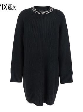 【早秋新品】Pinko 女款ASK ABITO WS STRASS 混纺连衣裙