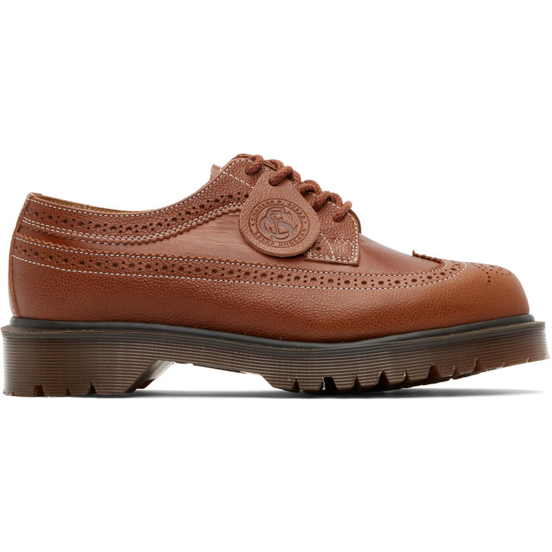 Dr. Martens马丁博士男士 休闲皮鞋 黄褐色 3989 Brogue 德比鞋