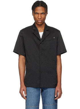 Helmut Lang 男士 衬衫 黑色 Modest Jacquard 衬衫