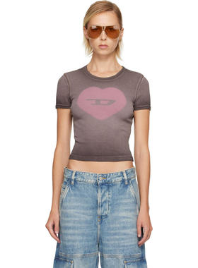 Diesel 女士 T恤 紫色 T-Ele T 恤