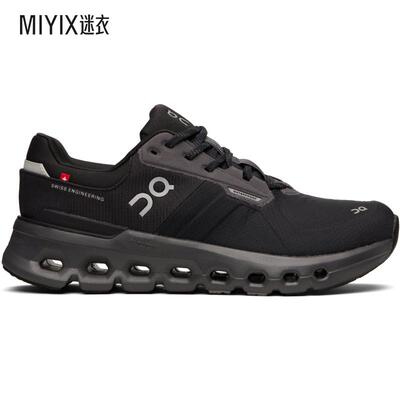 On昂跑 男款黑色 Cloudrunner 2 Waterproof 运动鞋 迷衣时尚