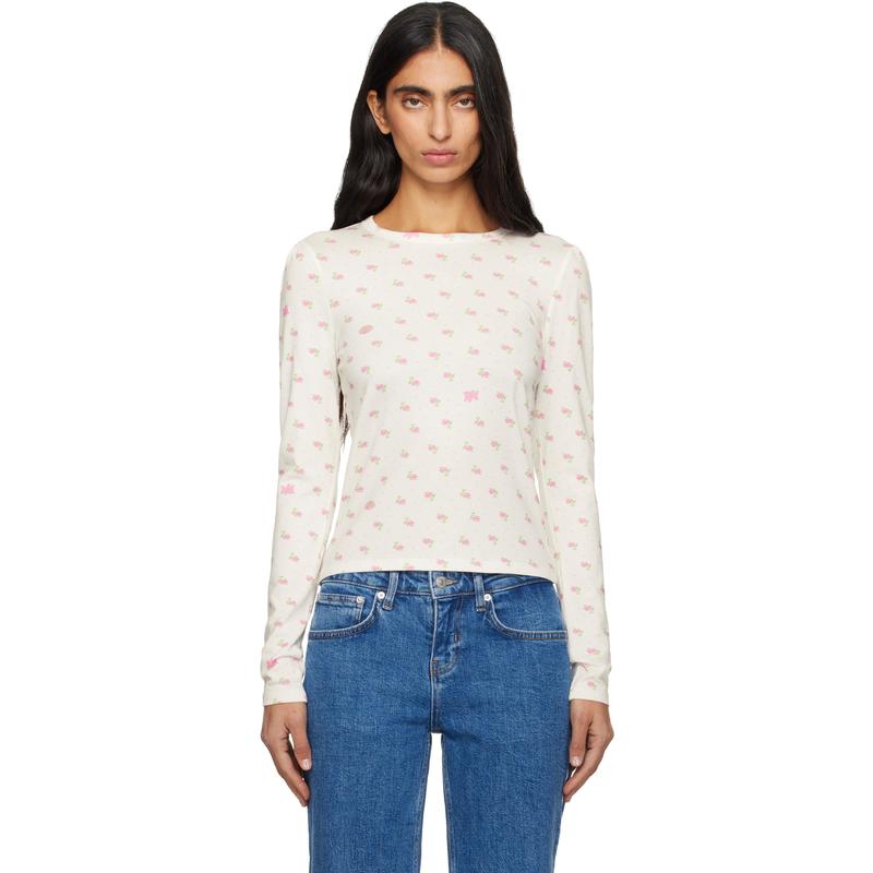 Sandy Liang 女士 T恤 白色 Nap T 恤