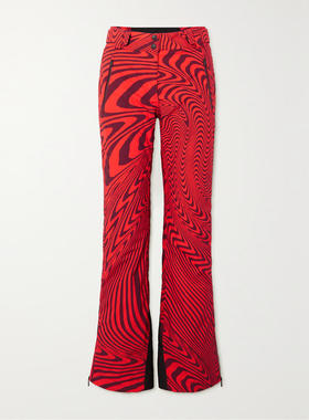 Aztech Mountain 女士 长裤 x Ed Curtis 印花带填充物弹力滑雪裤