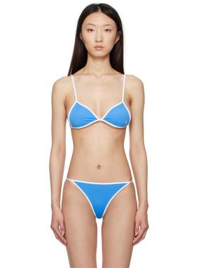 Sporty  Rich 女士 比基尼 蓝色 Kate 比基尼上装