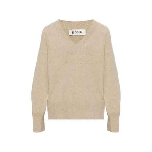 Róhe 女士 FW26 毛衣 燕麦色灰色羊毛