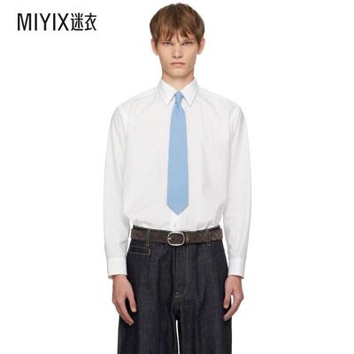 Auralee 男款白色 Washed Finx Twill 衬衫 迷衣时尚