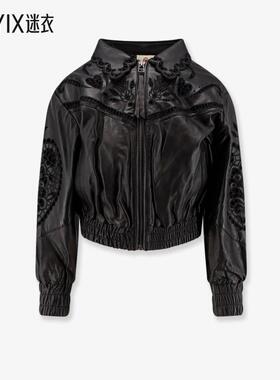 [秋冬新品]FARM Rio 女款Richilieu 心形皮革夹克 迷衣时尚