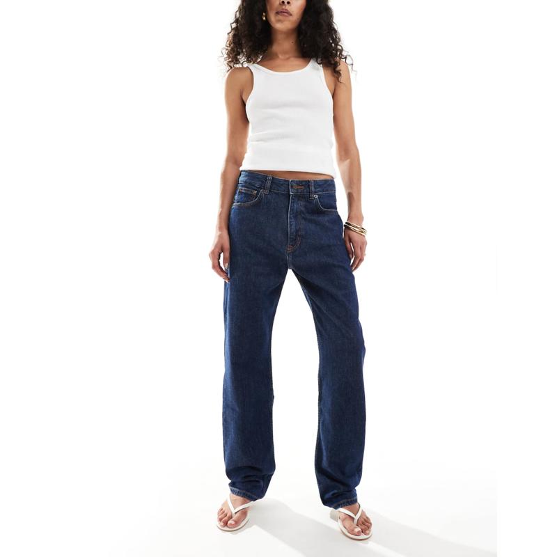 Hugo Blue 女士 牛仔长裤 Hugo Elyah 蓝色直筒牛仔裤(海军蓝)