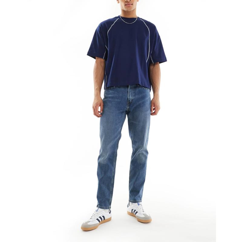 Levi's 男士 牛仔长裤 541 运动锥形合身中长水洗牛仔裤