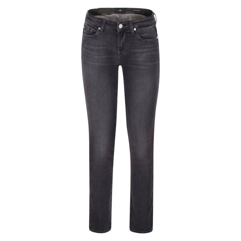7 For All Mankind 女士 FW25 长裤 低腰紧身牛仔裤