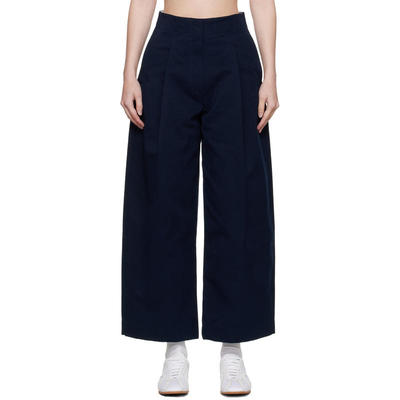 Studio Nicholson 女士 长裤 海军蓝 Dordoni Volume