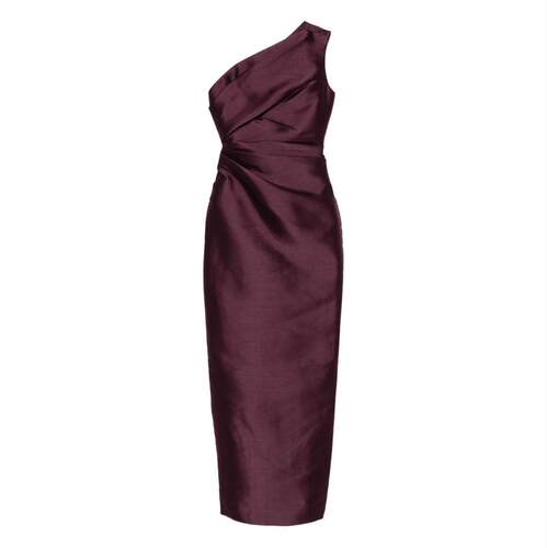 Solace London 女士 FW26 中长连衣裙 紫罗兰连衣裙