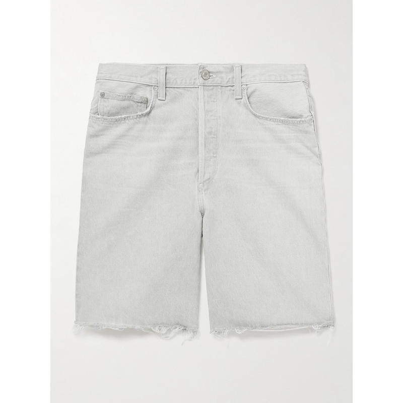 AGOLDE 男士 FW25 牛仔短裤 Anson 直筒磨破有机牛仔短裤