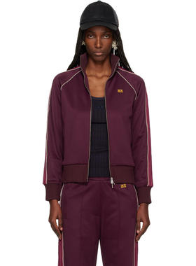 Wales Bonner 女士 卫衣 酒红色 The Mantra 运动夹克