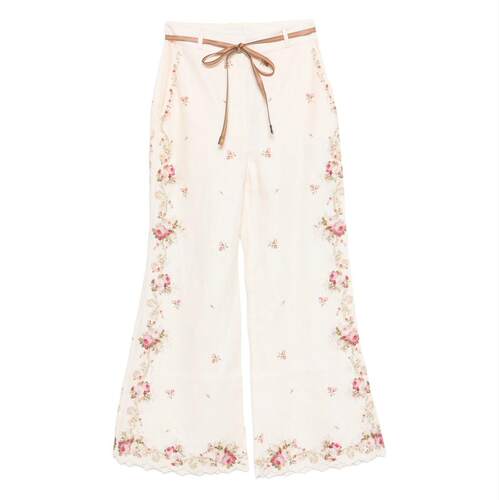 Zimmermann 兹默曼 女士 SS26 长裤 PATIENCE 亚麻裤子