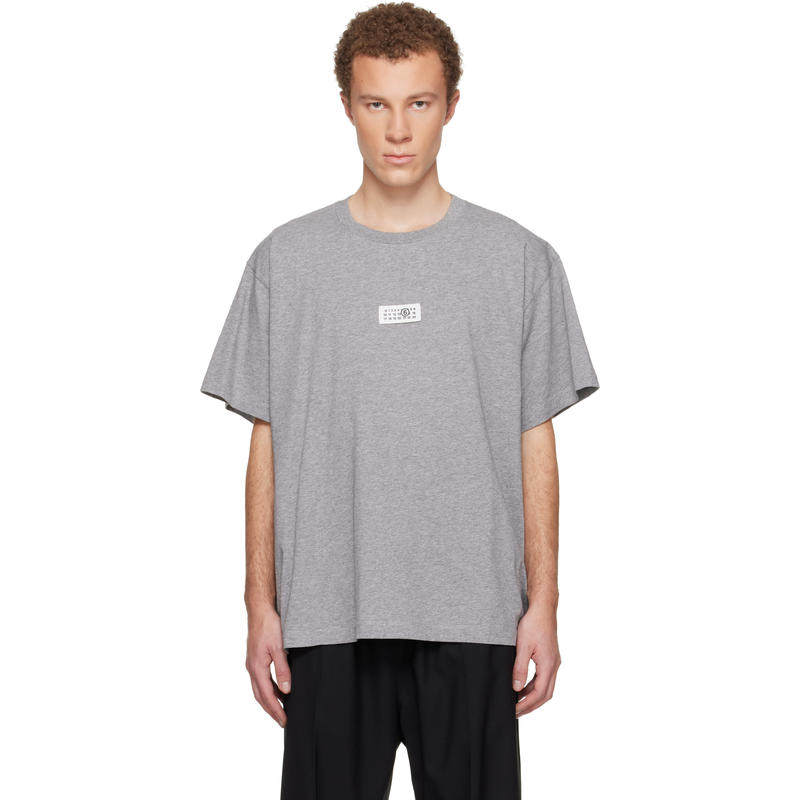 MM6 Maison Margiela马吉拉男士 T恤 灰色 Numeric Cotton T 恤