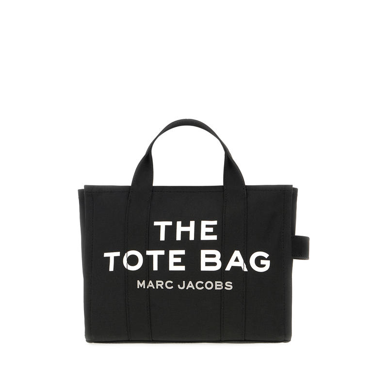 Marc Jacobs 女士 SS26 手提包 黑色帆布中号可购物手袋