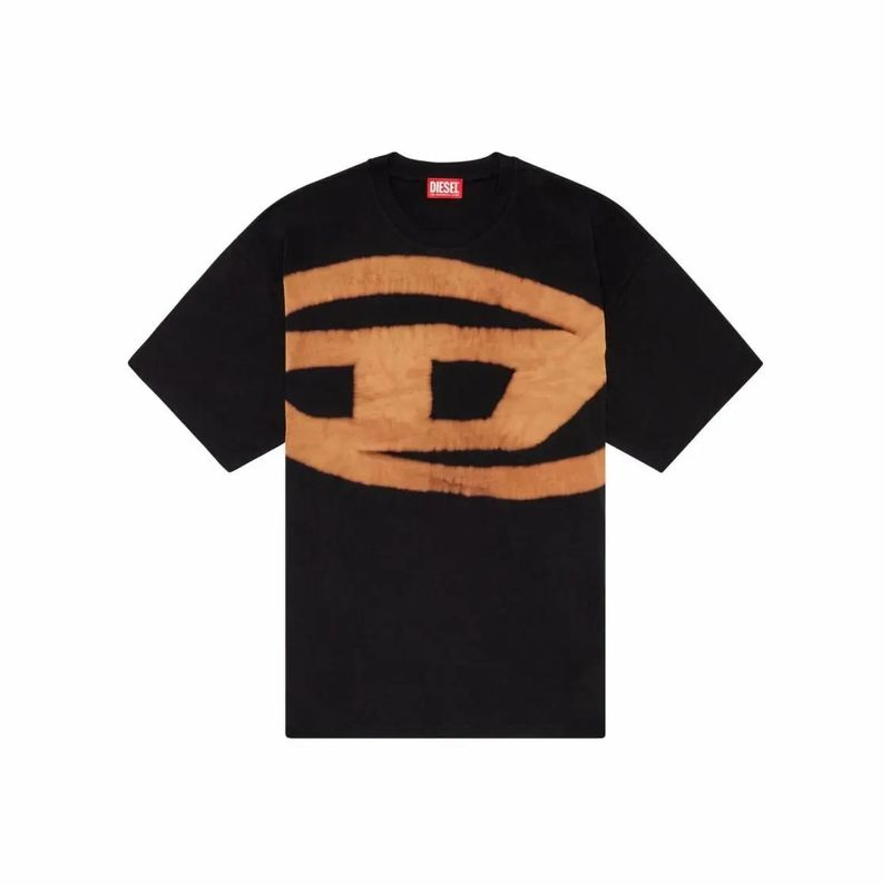 Diesel 男士 SS26 T恤 黑色 T-Boxt-Bleach T 恤