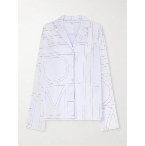 Totême 女士 FW26 衬衫 刺绣棉质莱赛尔纤维混纺