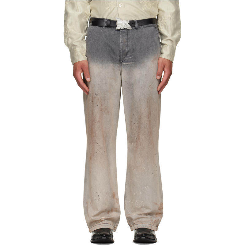 Our Legacy 男士 牛仔长裤 灰色 Rig Chino 牛仔裤
