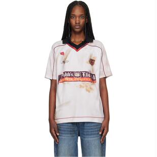 Andersson Bell 女士 T恤 灰白色 Dust Printed Football