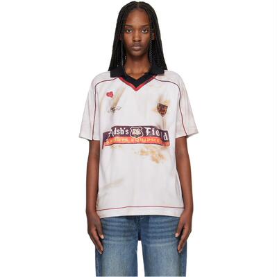 Andersson Bell 女士 T恤 灰白色 Dust Printed Football