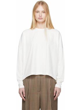 Studio Nicholson 女士 SS26 T恤 白色 Loop 长袖
