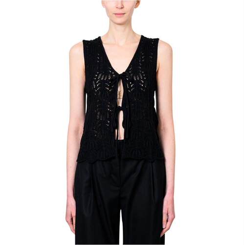 THE GARMENT 女士 SS24 背心 V领半透视