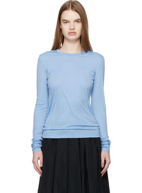 VEILANCE 女士 卫衣 蓝色 Frame Crew Neck 长袖 T 恤