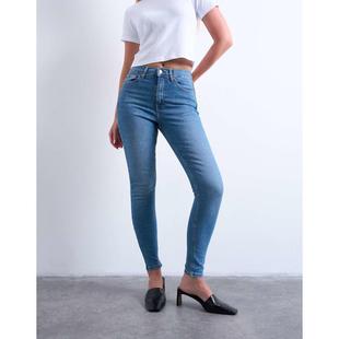 Topshop 女士 牛仔长裤 Hourglass Jamie 高腰紧身复古蓝色牛仔裤