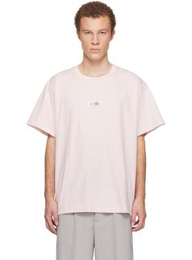 MM6 Maison Margiela马吉拉男士 T恤 粉色 Numeric Cotton T 恤