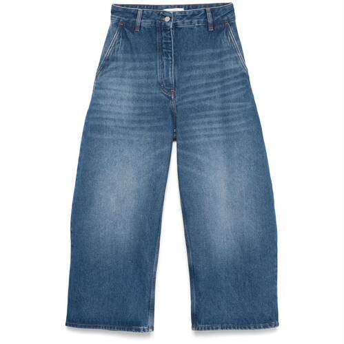 Studio Nicholson 女士 FW25 长裤 宽松短款牛仔
