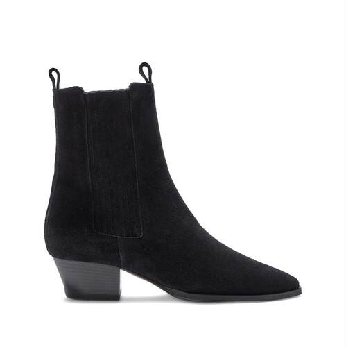 Aeyde 女士 FW25 靴子 AGATA COW 绒面革皮质黑色