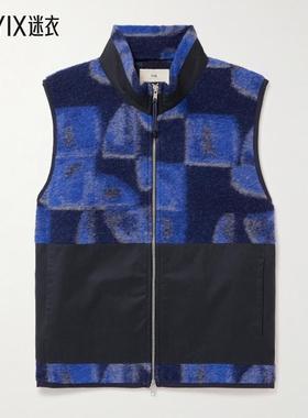 Folk 男士+ Kate Gibb Signal Shell-Trimmed 羊毛混纺提花马甲