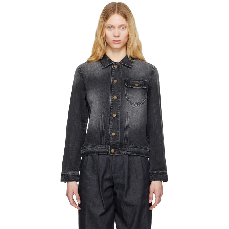 Carter Young 女士 夹克 灰色 David 牛仔夹克