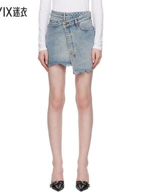 Ksubi 女士蓝色 Rap 牛仔短裙  迷衣时尚