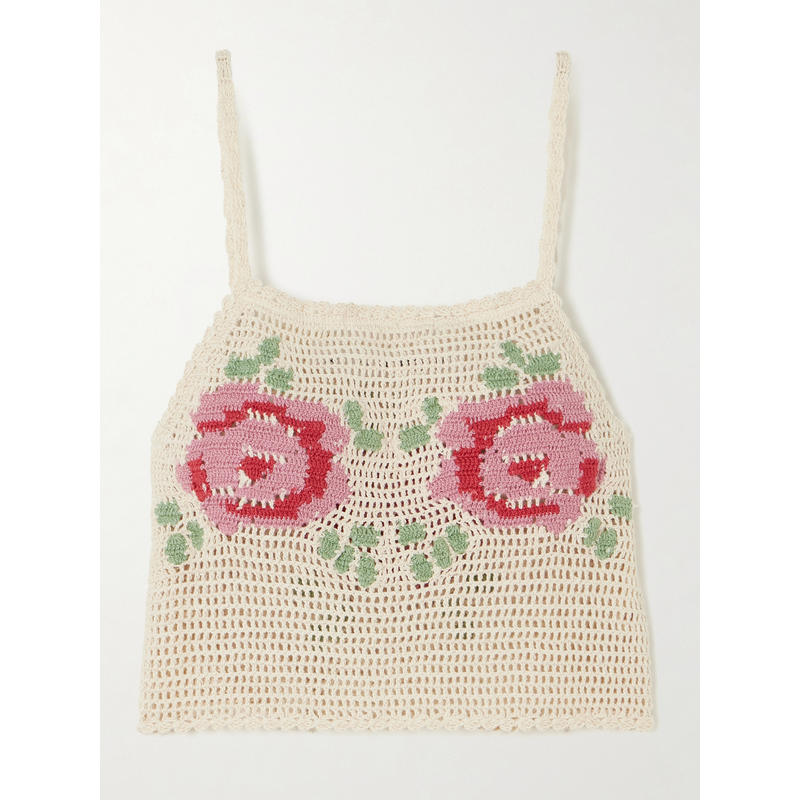 Alix Of Bohemia 女士 春夏新品 背心 Elida 钩花棉质上衣