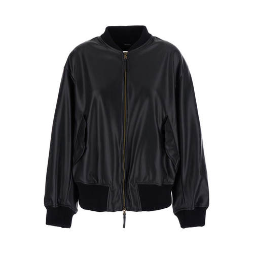 LEPLAIN 女士 FW26 夹克 Hems 黑色弹性短(Ecoleather for)