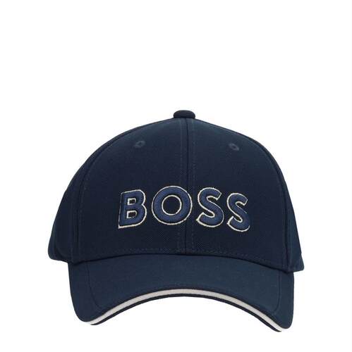 Boss 博斯 男士 SS26 帽子 蓝色聚酯