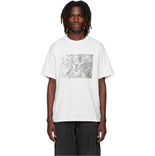 Arc'Teryx 始祖鸟 男士 T恤 白色 Kragg Cotton Lithographica