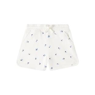 Bonpoint 女童 短裤 Caroline 刺绣棉质抓绒童装