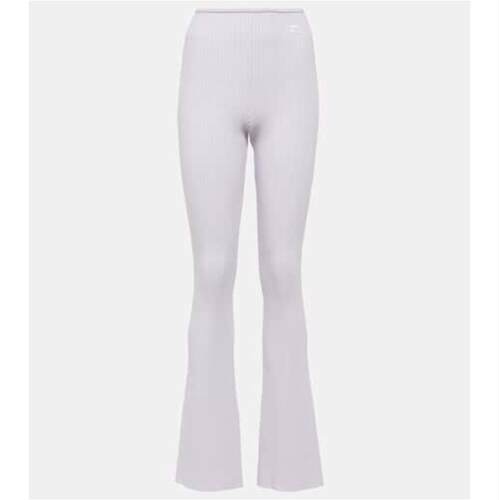 Courrèges 古未界 女士 长裤 Reedition 罗纹针织喇叭
