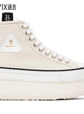 R13 女 灰白色 Courtney Platform 高帮运动鞋 迷衣时尚