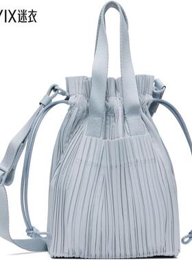Pleats Please Issey Miyake 女款灰色压褶托特包 迷衣时尚