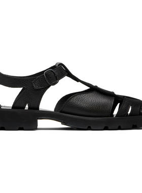 Hereu 男士 凉鞋 黑色 Pesca Sport Grainy 凉鞋