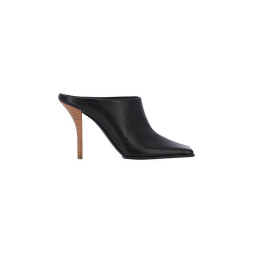 Alaïa 阿莱亚 女士 SS26 穆勒鞋 黑色皮质凉拖