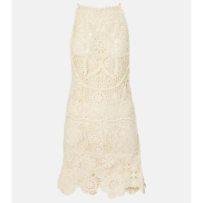 Staud 女士 短款连衣裙 Whimsy 钩花棉质迷你连衣裙