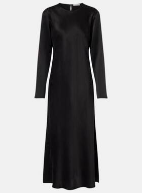 Asceno 女士 中长连衣裙 Salina 真丝查米尤斯绸缎长款连衣裙